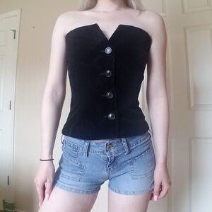 💀Adorable Velvet Corset/Bustier top💀